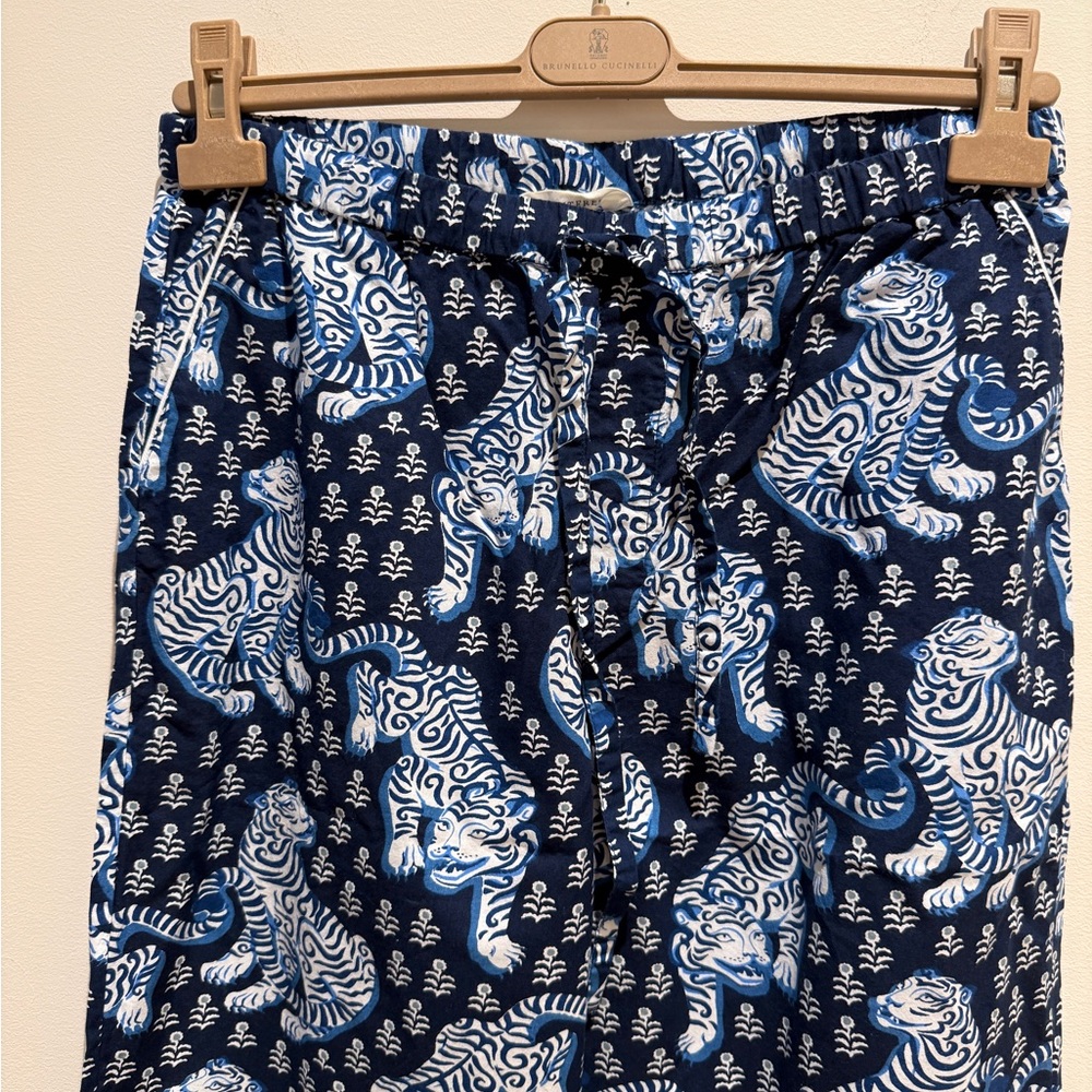 Printfresh 2pc Navy Tiger Queen Long PJ Set size Small - Picture 10 of 12
